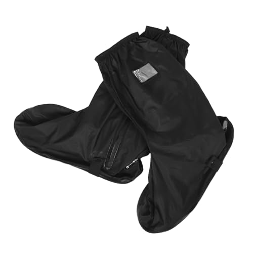 Cubrecalzados impermeables reutilizables para exteriores Beaupretty, 1 par, diseño de tubo alto, protección contra la lluvia para ciclismo y senderismo, fáciles de poner miniatura 1