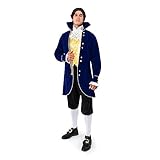 Spooktacular Creations Adult Men Aristocrat Costume for Halloween Costumes Dress Up Party, Aristocrat Costume, 1800s Costume Men, Role Play-XL
