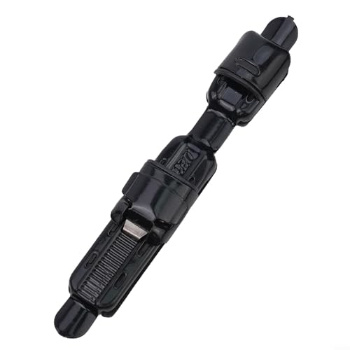 Stainless Steel Fishing Reel Seat Plate Adjustable Clip DIY Rod Handle Kit for Rod Building Repair(Black)