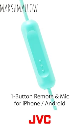 Image of JVC Memory Foam Earbud Marshmallow Memory Foam Earbud with Mic Blue (HAFX38MA)