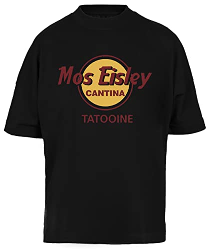 T-shirt Tatooine oversize exprimez votre passion avec ce baggy tee noir unisexe
