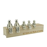 Idea Del 27 Aniversario 27 Años Que Hicimos Un Adorno De Metal Familiar Elige Tu Combinacion Familiar 4 Ninos