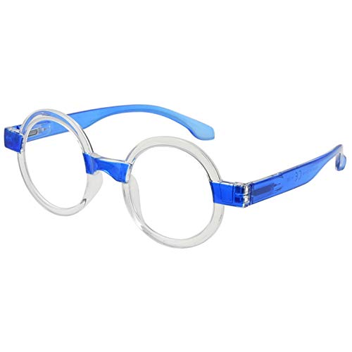 Eyekepper Round Reading Glasses Women Oprah Style Readers - Blue +2.00