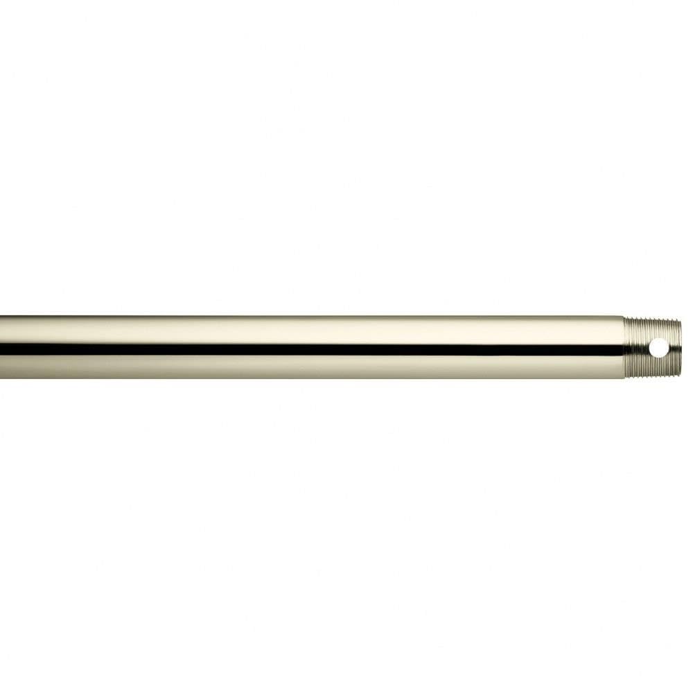 Kichler 360000PN Ceiling Fan 12-Inch Downrod, Polished Nickel Finish