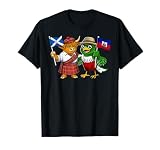 Scotland Haiti Flag Scottish Roots Proud Haitian Heritage T-Shirt