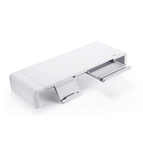 Monitorständer, Schreibtischständer, Organizer, Desktop-Notebook, Samsung Apple Imac Lenovo, Standfuß, weiß