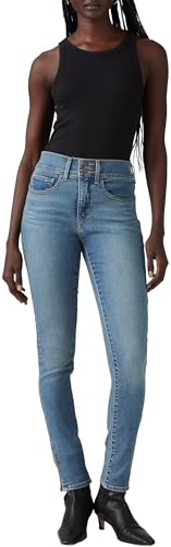 Levi's 311 SHP Skinny Zip HEM Jeans, Camp Denim, 26W x 30L Mujeres