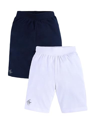 Image of KiddoPanti Girls Knee Length Cycling Shorts Pack of 2