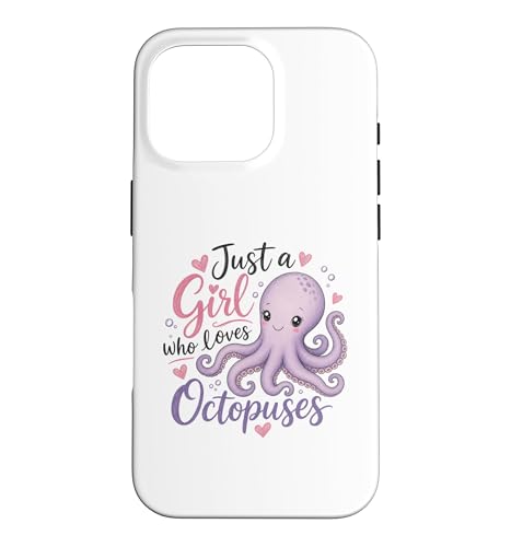 Just A Girl Who Loves Octopuses cute kawaii Cute Octopus �X�}�z�P�[�X iPhone 16 Pro �p