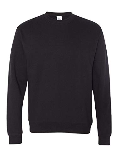 Independent Trading Co. Crewneck Sweatshirt (SS3000) Black, S at