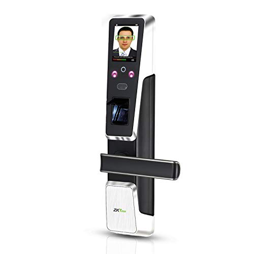 ❤ Crazy Deals Fingerprint Electronic Door Lock Face Recognition Keyless Door Lock Digital Touch Screen Biometric Locks with Rechargeable Lithium Battery, Left Handed