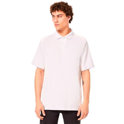 Polo Oakley pour Homme Blanc et Jardin Opulent en Taille M pour l'été