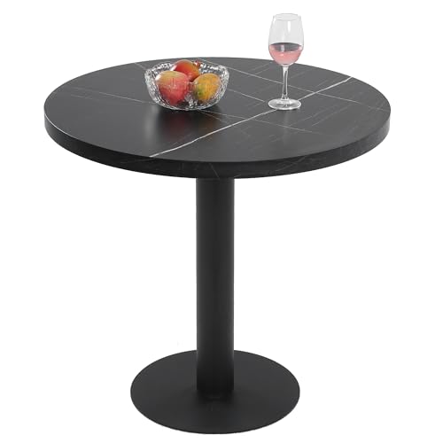 Mingone Esstisch Rund 80cm Küchentisch Klein mit Marmor...