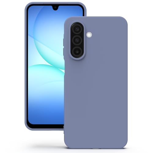 Image of YATWIN Silicone Case for Samsung Galaxy A17 4g /5g, Soft-Touch, Shockproof, DustProof, Antiskid Phone Cover for Samsung Galaxy A17 4g /5g - Lavender Grey