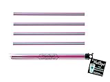 HotSips Reusable Drinking Straws Ergonomic Shape Made in USA for all Tumblers & Cups 12-40 oz use in