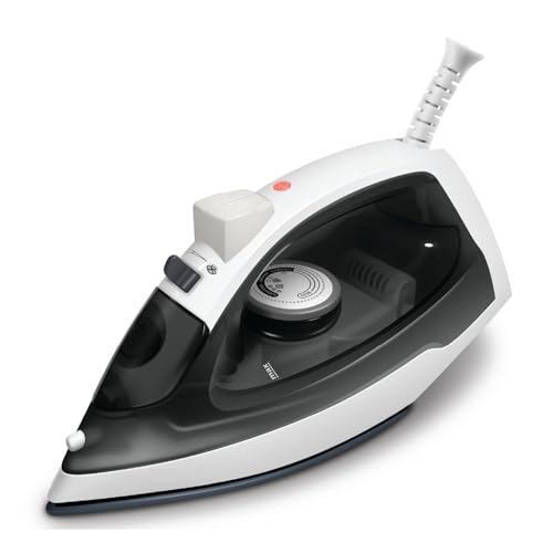 Image of Wipro Elato GS 208 1250 W Steam Iron With 160 Ml Water Tank | 5 Fabric Setting | Scratch Resistant Ceramic Soleplate | Anti- Calc Protection |2 Year Warranty