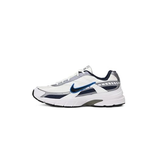 NIKE Men's Initiator Running Shoe, White/Obsidian/Metallic Cool Grey, 8 D(M) US