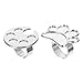 IWOWHERO 2 pezzi Anello Palette Smalti Regolabile Scomparti per Miscelare Colori Unghie Strumento Manicure Professionale per Onicotecnica e Appassionate di Nail Art immagine