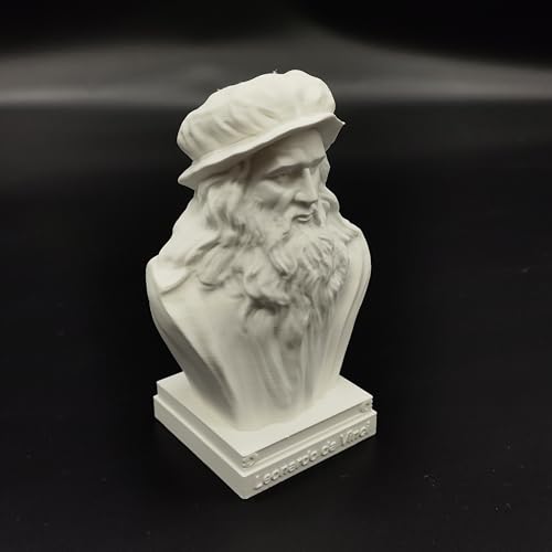 Estatua Cabeza Leonardo da Vinci 4 in Alto miniatura 3