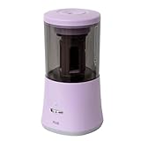 【Amazon限定色】プラス 鉛筆削り 電動鉛筆削り 上からさすだけ オートマチック Type-C充電 SASITEMI サシテミ FS-760 ラベンダー 84-093