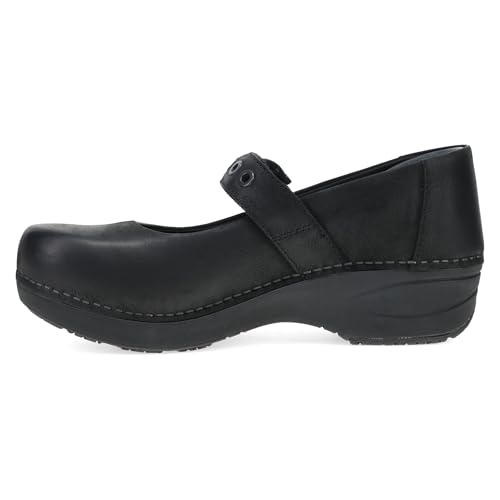 Image of Dansko XP 2.0 Mary Jane Clogs for Women - Slip-Resistant Leather Shoes with Arch Support, Removable Footbed, and Adjustable Strap - Ideal for Teachers & Service Professionals