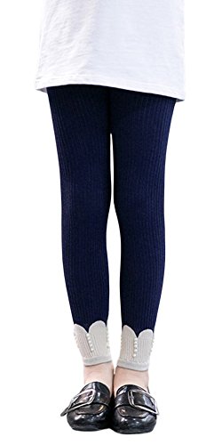 X&F Little Girls' Cute Cable Knit Tights Warm Spring Autumn Leggings