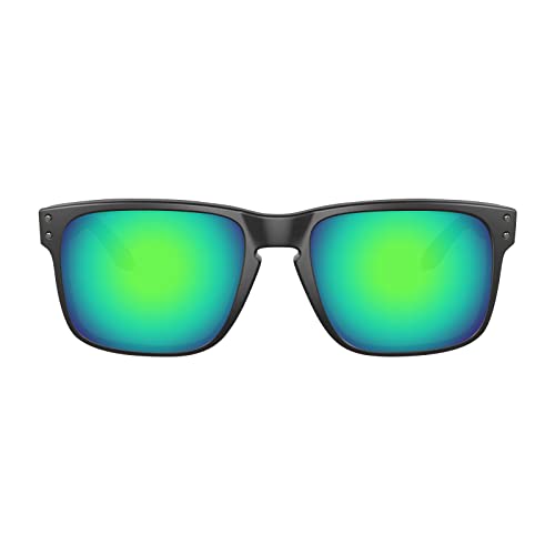 Image of Well-aimed Replacement Lenses Compatible with Oakley Holbrook OO9102 Sunglasses - Green Iridium Polarized
