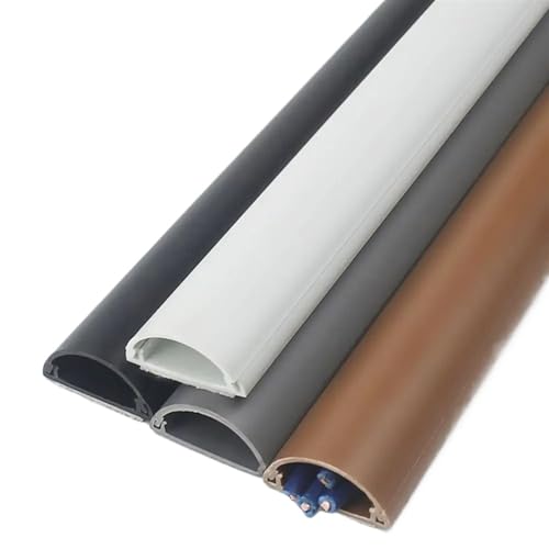 Canaleta para Cables de Suelo, Cubre Cordones De Suelo Multicolor 1m Y 50cm(D-Black 50cm)