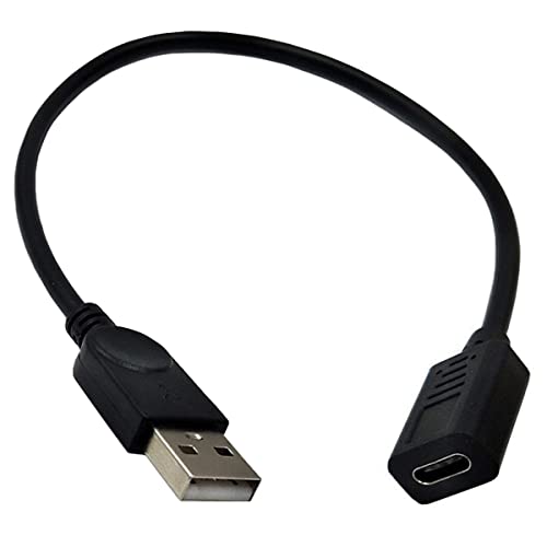 USB C to USB A 変換アダプター USB オーディオ変換ケーブル25cm 【2本入り】OTG 急速充電と高速データ転送 Type C (メス) to USB A (オス)オーディオ変換ケーブル