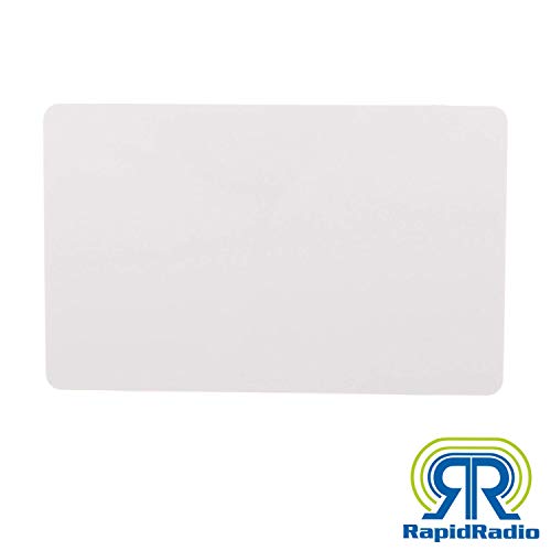 Image of RRHFSM09 125 KHz /13.56 MHz TK4100 FM1108 Compatible PVC Blank Hybrid LF + HF White RFID Smart Card - Pack of 50