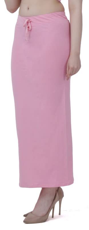 Image of Lycra Blend Cotton Saree Shapewear Petticoat for Women and Girls, Skirts Shapewear Dress for Saree