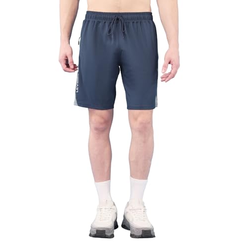 Image of TECHNOSPORT Mens Regular Fit Solid Shorts for Gym, Workout & Sports with Anti Microbial, Techno Dry