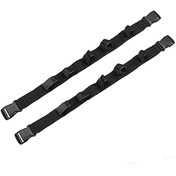 Mejores Cañas Para Pescar Desde Barco Soporte para caña de Pescar para vehículos Correa Fija para caña de Pescar-2 Piezas 5 Agujeros Correa de la caña de Pescar Banda con Desplazamiento de Paste Straps Ajustable para camión SUV Furgonetas