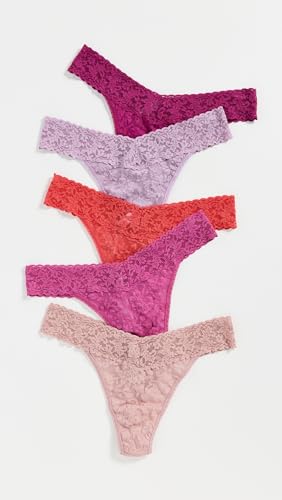 Image of hanky panky Women's Original Rise Thong 5 Pack, Multi, One Size