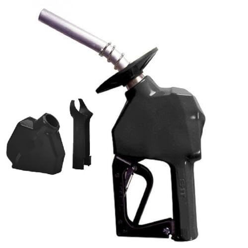 11BP-0400 Fuel Nozzle 3/4 Black Pressure Sensitive Automatic Stop 3 speed lock plate Splash Guard 2-Piece Scuff Guard similar fit and quality as OPW11BP0400