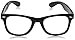 zeroUV Vintage Inspired Eyewear Original Geek Nerd Clear Lens Horn Rimmed Glasses (Black)