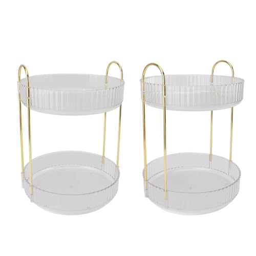 Support de rangement de maquillage transparent pour coiffeuse ordonnée