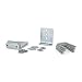 Sturdy Built (4) 6" Galvanized L-Type Boat Trailer Bunk Bracket Kit for 3x3 Galvanized Cross Members