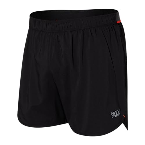 Saxx Men's Underwear - Hightail 2N1 Run Short–5” Running Shorts with Built-in Pouch PRO Support - Men’s 2 in1 Workout Shorts