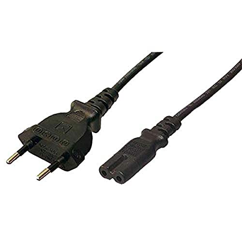 LogiLink CP092 - Cable de alimentación Euro - Euro8 de 1.8 m, Negro