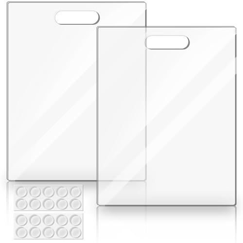 Juego de 2 tablas de cortar acrílicas rectangulares 37x32 cm miniatura 1