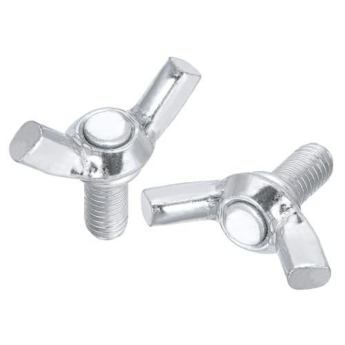 QUARKZMAN 5Pcs Tornillos Mariposa de Alas M5x10mm, Tornillos de Mano de Alas, Tornillos de Mariposa de Acero al Carbono