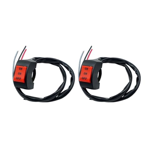 Interrupteurs de guidon de moto universels boutons alimentation commutateur VTT 2pc