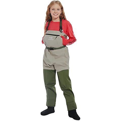 BASSDASH Immerse Atmungsaktive Wathose für Kinder, für Jungen und Mädchen, wasserdicht, leicht Cover