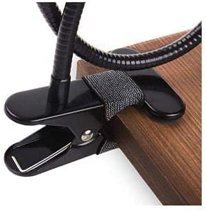 Image of pora's Universal Lazy Stand Mobile Holder with Gooseneck Long Arm Clip | Flexible | Foldable | 360 Degree Compatible for Universal Places As Office |Home |Kitchen | Bedroom (Metal Lazy)