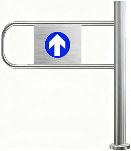 Automatic Self-Closing Swing Gate for Supermarkets - Manual 90° Open Pedestrian Entrance Door, One-Way Industrial Fence Gate (Left, 70cm/27.6in)