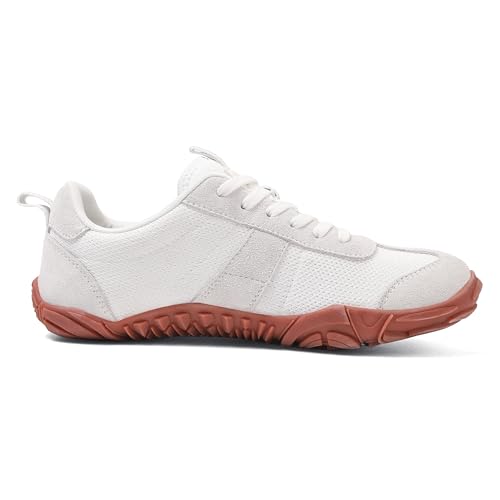 Image of UBFEN Womens Barefoot Shoes Mens Wide Toe Box Zero Drop Minimalist Sneakers | Laces Up, Lightweight, Breathable, Comfortable, Suitable for Walking, Travel, Light Hiking, Trail Running, Tennis, Daily Wear