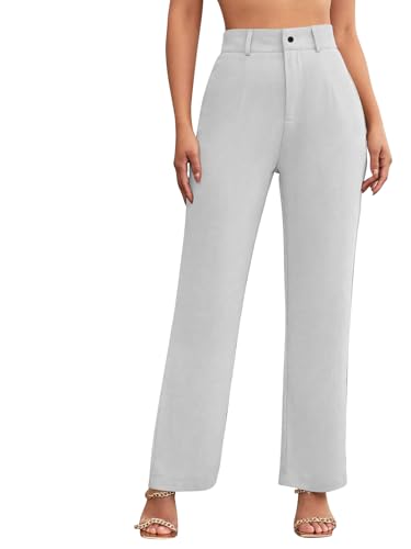 Pantalon coréen beige Toochki en coton haut de gamme pour femme