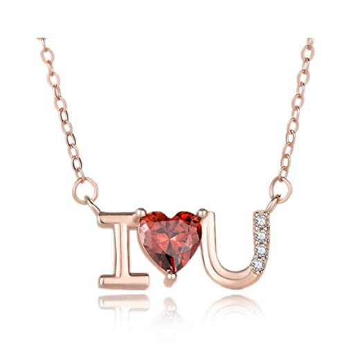 Collier en argent sterling 925 véritable pour femme amoureuse