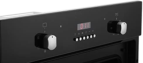 Cookology FOD602BK Large Built-in Electric True Fan Oven in Black - 60 Litre Capacity - Easy Programmable Timer - Digital Clock - Defrost Setting - Grill Mode - Image 4